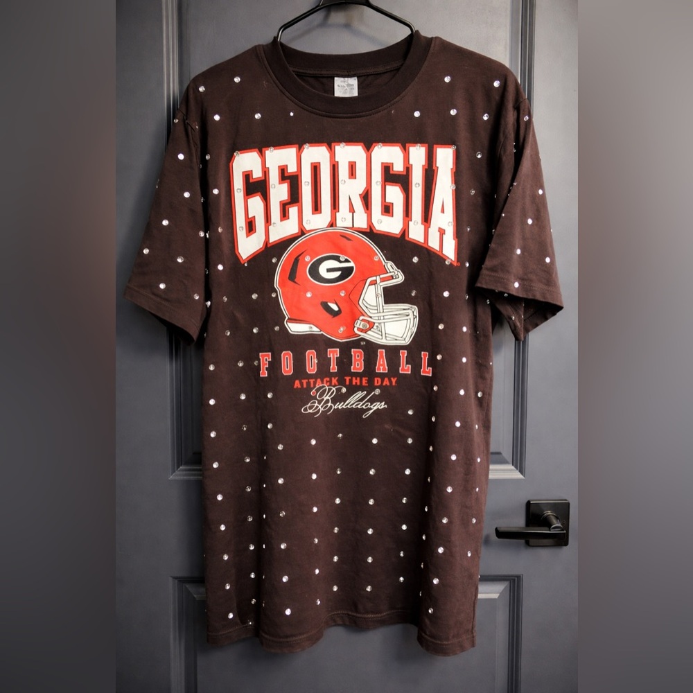 Gameday Couture Oversized Georgia Bulldogs Rhinestone Tee